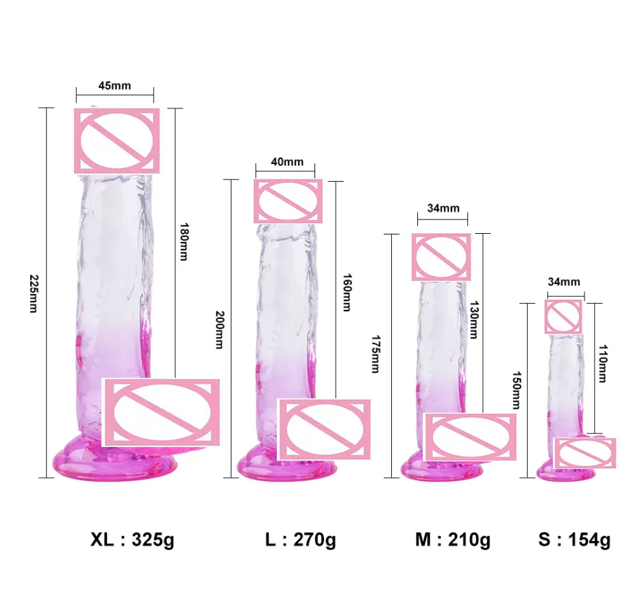 Xxx 뜨거운 oem xxxxxxxx 비디오 질 섹스 기계 섹스 제품 현실적인 명확한 크리스탈 다채로운 딜도 sextoy juguetes 성적