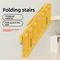 Escalier de grenier pliable mural, échelle légère en aluminium pliable pour usage domestique