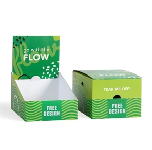 Tùy chỉnh <span class=keywords><strong>PDQ</strong></span> quảng cáo hiển thị hộp hiện đại có thể gập lại siêu thị Kệ quảng cáo hiển thị đứng tiền mặt đăng ký giấy hiển thị - Product Image 1