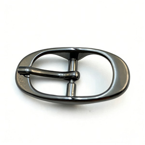 Hebillas de Cinturón de Cuero con Forma Ovalada Personalizadas, Accesorios de Lujo para Jeans, Hebilla Deslizante de Aleación de Zinc - Product Image 5
