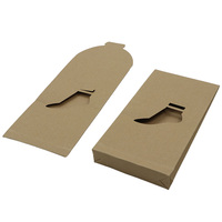Enveloppes en papier kraft biodégradables enveloppes d'emballage d'emballage de vêtements de chaussettes personnalisées boîtes d'expédition avec fenêtre en PVC