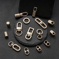 Mosquetón de aleación de zinc para llavero, hebilla cuadrada, cierre de equipaje, anillo de resorte, gancho ajustable para cordón de teléfono, accesorio.