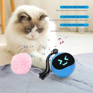 Juguete Interactivo para Gatos, Pelota de Goma Ecológica, Personalizable de Fábrica, con Movimiento Automático USB, Juguete Inteligente para Perseguir y Atrapar - Product Image 4