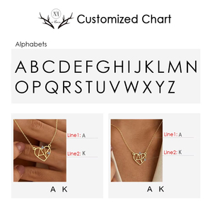 Collier tendance avec pendentif personnalisé en acier inoxydable avec initiale de nom, plaqué or, pour Noël, anniversaire - Product Image 5