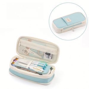 Trousse à crayons rétractable multifonctionnelle grande capacité X415, nouveau style simple, multi-couches, pour lycéennes, tendance - Product Image 4
