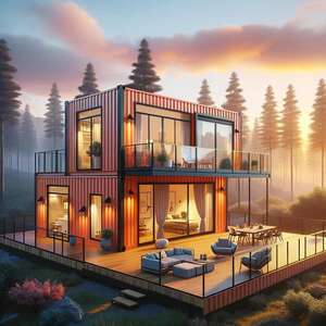 Nuevo Diseño Creativo de Casas Prefabricadas de Lujo de 2, 3, 4 y 5 Dormitorios, Desmontables, de 2 Pisos, Oficina, Vivienda, Contenedores de Envío Portátiles, <span class=keywords><strong>Precio</strong></span> de <span class=keywords><strong>Casa</strong></span> - Product Image 4