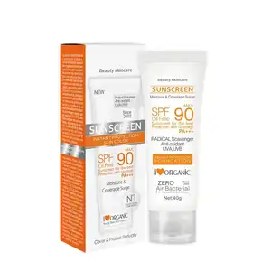 Groothandel Biologische Vriendelijke Spf 90 Minerale Zonnebrandcrème Sunblock Voor Anti Uva En Uvb Zonnebrandcrème