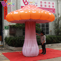 Champignons gonflables publicitaires personnalisés, ballons géants, champignon gonflable géant avec lumière LED pour la décoration d'événements en plein air