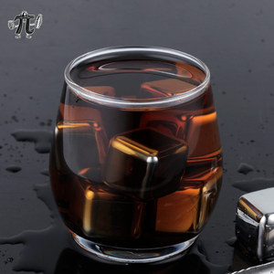 Pierres à whisky réutilisables en acier inoxydable 304 de qualité alimentaire, carrées, argentées, avec pince à glace, écologiques, vente en gros usine - Product Image 4