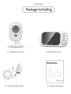 Caméra de surveillance pour bébé ABM600, caméra pour animaux de compagnie, enfants, bébés, babyphone avec caméra, moniteur pour bébé, audio et vidéo sans fil - Product Image 3