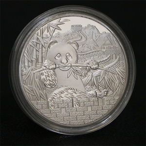 <span class=keywords><strong>Moneda</strong></span> Conmemorativa de <span class=keywords><strong>Panda</strong></span> Chino, Regalo Creativo, Medalla Conmemorativa de Metal Plateado, Monedas Coleccionables - Product Image 5
