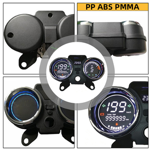 Accessoires pour moto, tableau de bord de moto, double panneau d'instruments rond, compteur de vitesse LED, indicateur de régime du moteur - Product Image 3