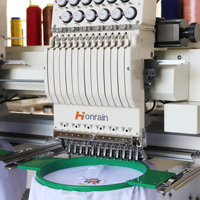 Machine à broder automatique informatisée HONRAIN, 12/15 aiguilles, 4 têtes, avec WIFI, dernière génération, fabriquée en Chine