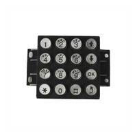 Clavier numérique industriel en alliage de zinc métallique rétroéclairé à matrice 4x4 touches, clavier de kiosque IP65
