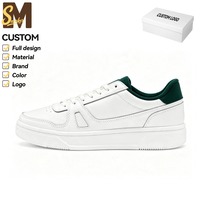 Zapatillas Deportivas Minimalistas Premium de Cuero Genuino Totalmente Blancas para Hombre, de Caña Baja, Lisas, Casuales, Clásicas para Uso Diario, OEM