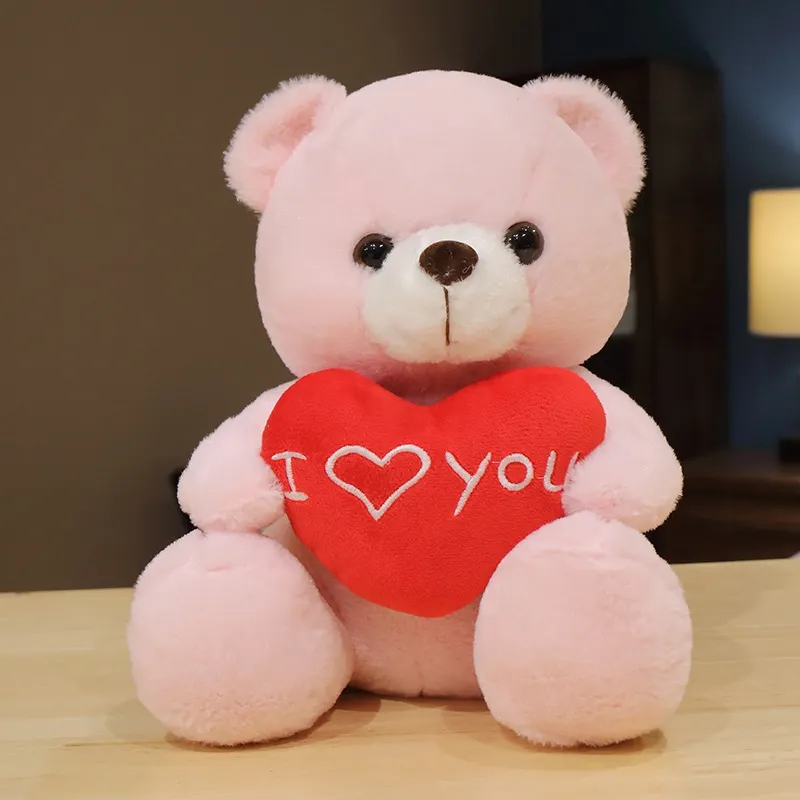 Ours en peluche de saint-valentin avec un cœur, je vous aime, ours en peluche, en stock, vente en gros, 2022