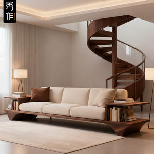 Nouveau canapé une place <span class=keywords><strong>en</strong></span> bois <span class=keywords><strong>massif</strong></span> de style chinois, design moderne et simple, pour salon, hôtel, maison d'hôtes, réception, rangée droite, grand et petit - Product Image 4