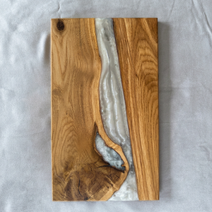 Planche à découper rectangulaire en acacia artisanale de qualité supérieure, épaisseur 1,2 cm, durable, passe au lave-vaisselle, pour la préparation des aliments - Product Image 1