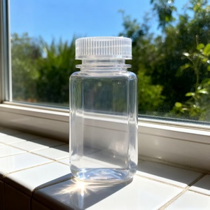 HDPEプラスチック試薬ボトル5 15 30 <span class=keywords><strong>60</strong></span> 125 250 500 1000 ml実験用耐薬性シリンダー形状広口スクリューキャップ - Product Image 6