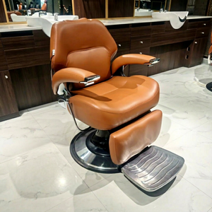 Silla de Barbero Hidráulica Nueva y Cómoda DM para Salón de Belleza, Peluquería y Barbería - Product Image 1