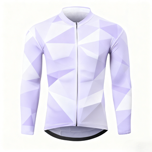 Maillot de cyclisme léger et respirant en maille à manches longues, séchage rapide, personnalisable en gros pour vélo de route - Product Image 2