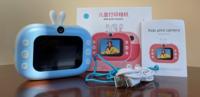 Nueva Cámara Digital Instantánea para Niños con Impresión Transfronteriza, Pantalla de 2.4 Pulgadas, Material ABS, Diseño de Dibujos Animados, Mini Impresión de Fotos, Video HD