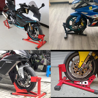 Support de roue avant de moto en acier, système de maintien de pneu, pour garage, OEM ODM, Nouveau Jwp 77x28x33cm