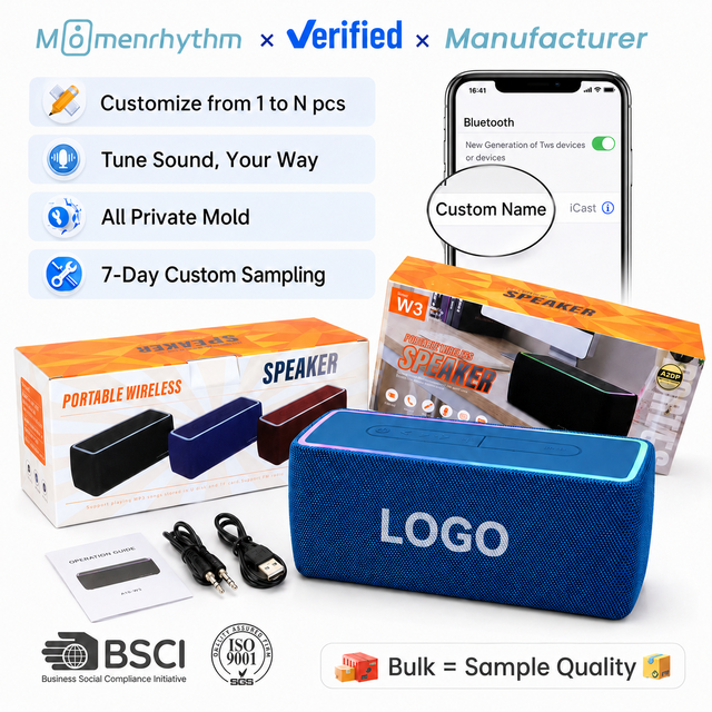 Portable Aux Outdoor USB Portable Speakers RGB Deep Bass Waterproof Retro Theatre Deep Bass Computer Wireless Blue Tooth Speaker
