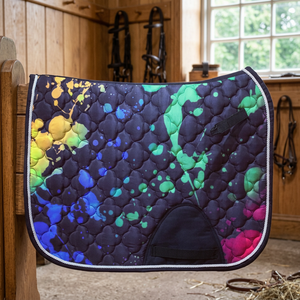 <b>Top</b> Trending Custom Sublimation Dressage Satin Saddle Pads Jumping Numnah Equestrian <b>Riding</b> Equine Accessories <b>Horse</b> Tack - Product Image 3