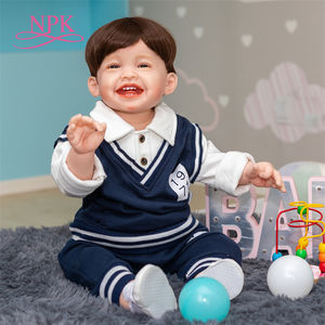 NPK 30 pouces/75 cm Big Reborn Toddler Boy Doll Réaliste Véritable Poupée Reborn en Silicone faite à <span class=keywords><strong>la</strong></span> main pour cadeau Baby Doll - Product Image 5
