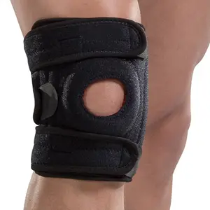 ANGTE ginocchiera elastica in neoprene regolabile ginocchiera a compressione supporto per ginocchiere