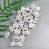 Hot Sale Healing Edelstein Kristall Tumbled Custom ized Polish ing Crackle Quarz Rolling Stone für die Dekoration