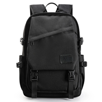 Sac à dos multi-poches décontracté à motif géométrique avec fermeture à glissière Voyage collège ou école en matériau de doublure en polyester
