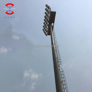 50ft 55ft 60ft 65ft 70ft 80ft 100ft Q235 Q345 Luz de poste de acero de estadio Luz de mástil alto de acero galvanizado con escaleras de escalada - Product Image 2