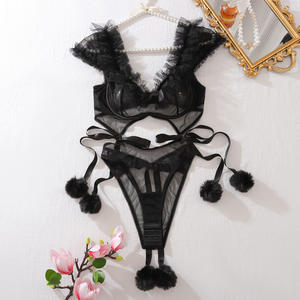 2025 modelos de ráfaga Sexy Teddy Lingerie <span class=keywords><strong>Catwoman</strong></span> Cosplay <span class=keywords><strong>disfraz</strong></span> libre de tentación transparente sin espalda Mono para <span class=keywords><strong>mujer</strong></span> - Product Image 6