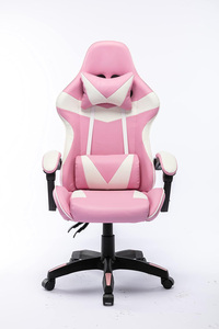 Amostra grátis 150kg Respirável PVC Couro Chaise <span class=keywords><strong>Gamer</strong></span> <span class=keywords><strong>Pro</strong></span> Rosa rosa Mulheres Silla <span class=keywords><strong>Gamer</strong></span> 2D Cadeira de jogos acolchoada com rodas - Product Image 2