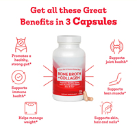 Capsules de collagène OEM ODM pour soutenir la santé intestinale, les articulations, la peau et les cheveux, favorisant une peau, des cheveux et des ongles sains et éclatants, 120 unités