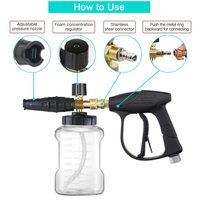 Baguette de pistolet à mousse Snow Foam Cannon pour nettoyeur haute pression Car Detailing
