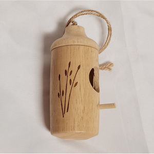 Yeni ahşap kuş evi asılı Mini dekoratif Hummingbird evi rustik açık bahçe - Product Image 2