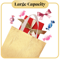 Sac fourre-tout personnalisé tnt éco réutilisable rose doré métallisé laminage paillettes brillant cadeau de Noël non tissé shopping