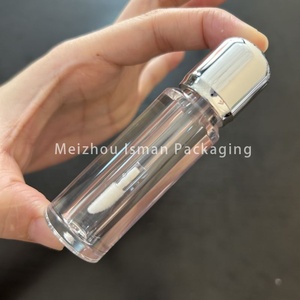 Nouveaux tubes de gloss transparents argentés, forme spéciale, tubes cosmétiques vides, logo personnalisé, gloss et boîte personnalisées 3ml - Product Image 6