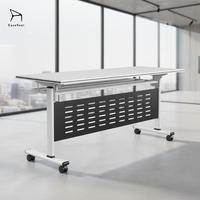 Bureau de bureau moderne pliable pour gagner de la place, stable et durable, adapté aux bureaux et aux salles de réunion