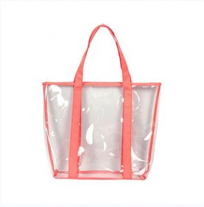 Bolsa de Mano de PVC con Logotipo Personalizado, Diseño Transparente e Impermeable para la Playa o Compras, Gran Venta - Product Image 4