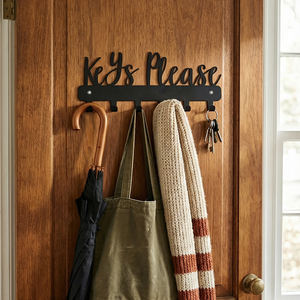 Planche à crochets adhésive en fer durable de qualité commerciale, 6 crochets pour <span class=keywords><strong>chambre</strong></span> d'hôtel, café, bureau, hall (design moderne, réduction en gros) - Product Image 2