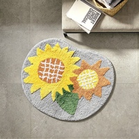 Mini tapis de style nordique, tissé à la machine, petit tapis de sol au design simple, en fibres douces, pour la décoration de petites pièces