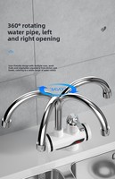 Robinet de cuisine électrique à chauffage rapide instantané en 3 secondes avec eau froide et chaude 3000W pour usage domestique