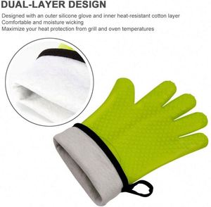 Gants de four en coton et silicone, résistants, pour la cuisine, personnalisables avec logo, style et couleur au choix - Product Image 3