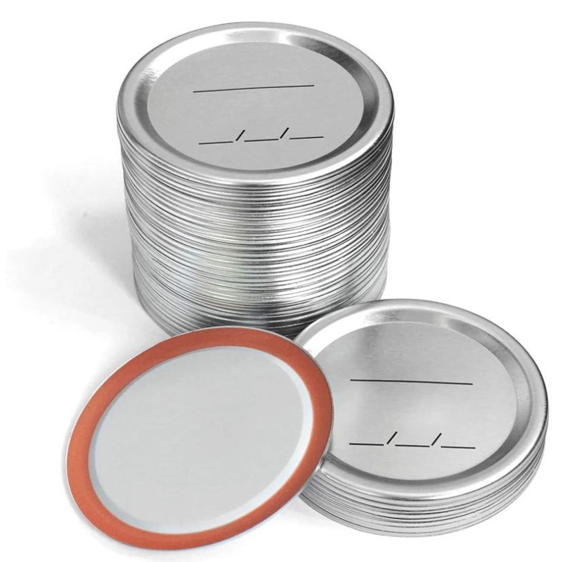 70mm 86mm Regular Mouth Canning Lids for Ball, Width Mouth Metal Mason Jar Kerr Lids for Canning Food Grade Material
