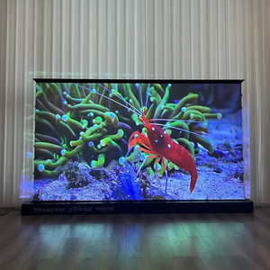 Écran de projection électrique ALR CLR déroulable de 150 pouces, gris cristal, anti-lumière ambiante, HD 3D 8K - Product Image 3