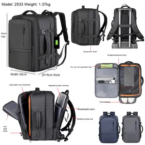 Large Capacity Multifunctional Waterproof Oxford Travel <b>Backpack</b> New Outdoor Geometric Hiking Bag Polyester for School <b>Students</b> - Product Image 2